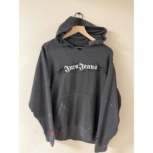 Crazy Faded Skater Jnco Skull Tribal Hoodie Size Medium Vintage Y2K 90's